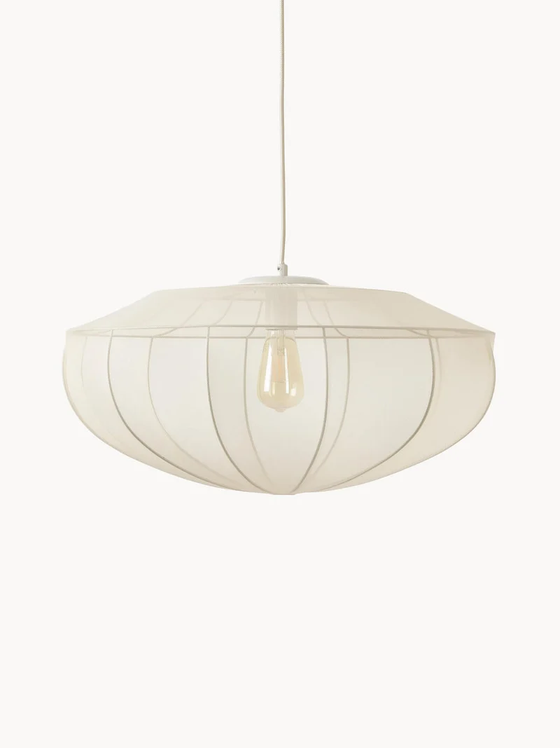 Suspension Tulle Blanche Chambre