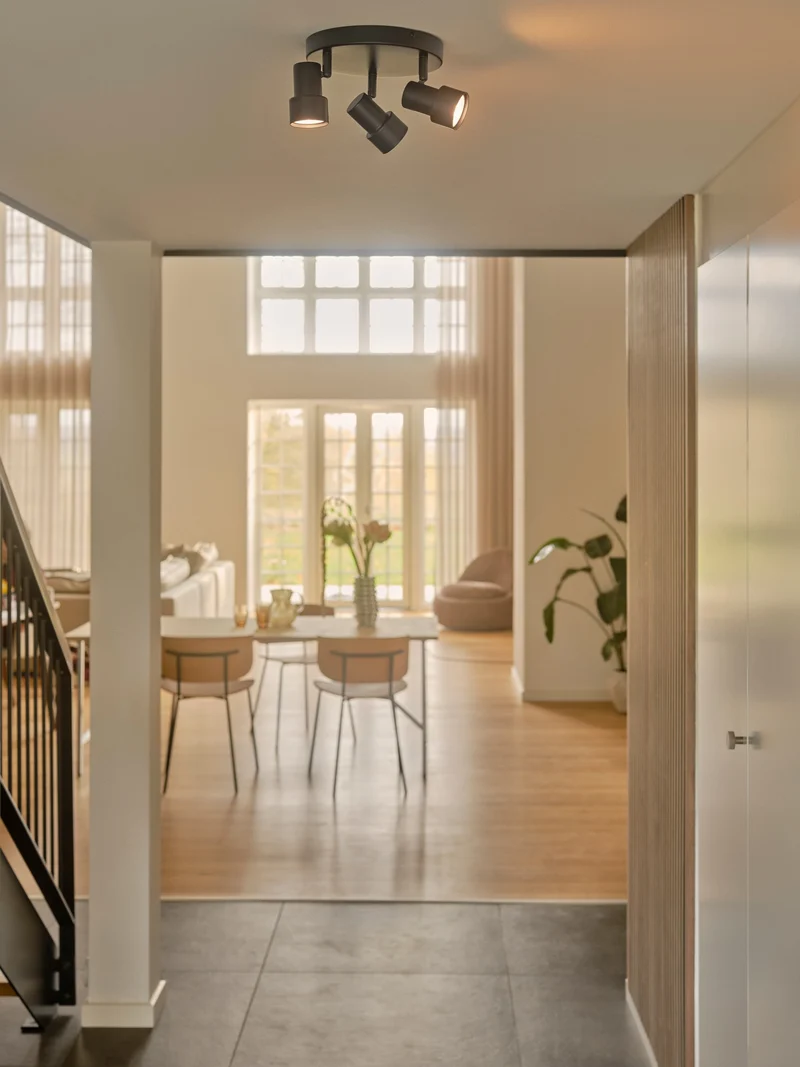 Boston 3-rondel | Loftlampe | Sort