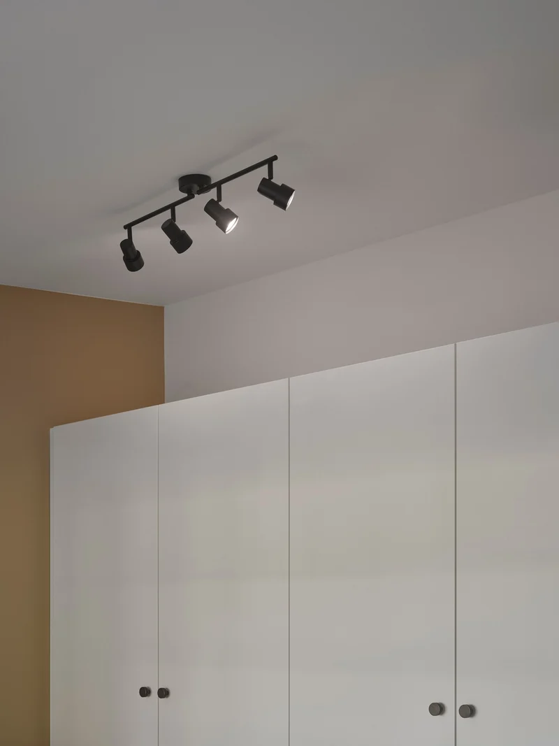 Boston 4-rail | Loftlampe | Sort