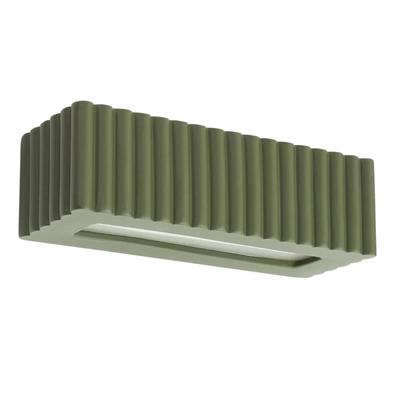 Luminaire Mural Céramique Vert Olive Texturée