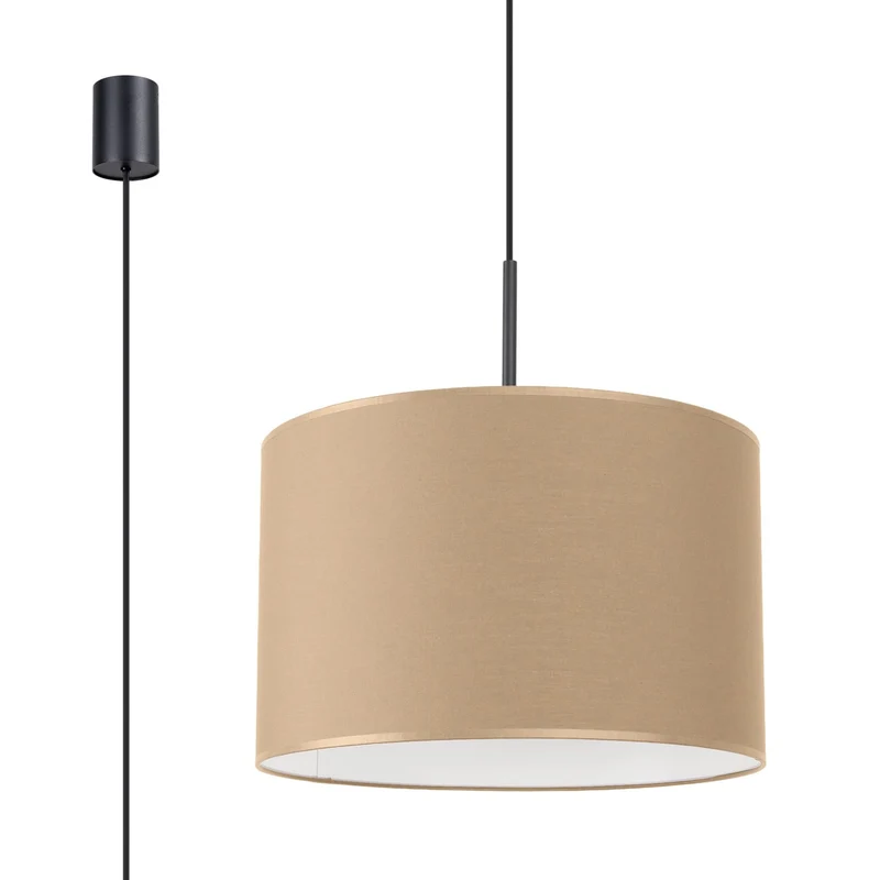 Suspension Tissu Taupe