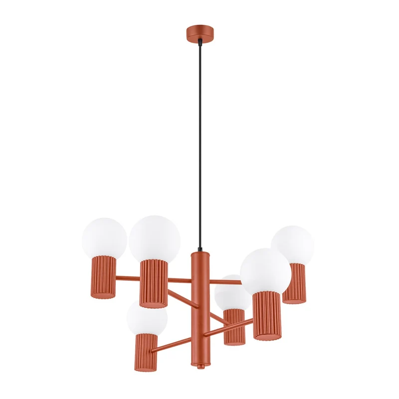 Lustre pour Cuisine Scandinave Ocre Rouge Moderne