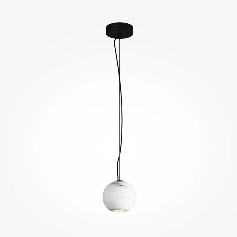 Suspension blanc Ø6cm moderne