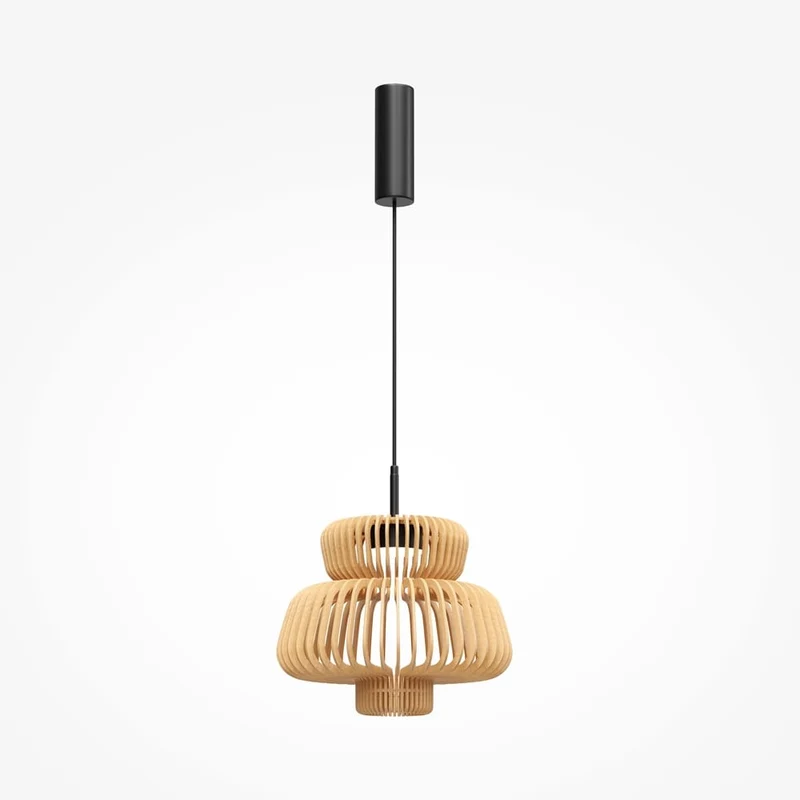 Suspension métal noir Ø26cm moderne