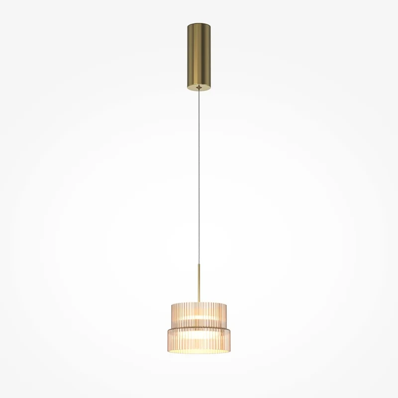 Suspension métal bronze Ø15cm moderne