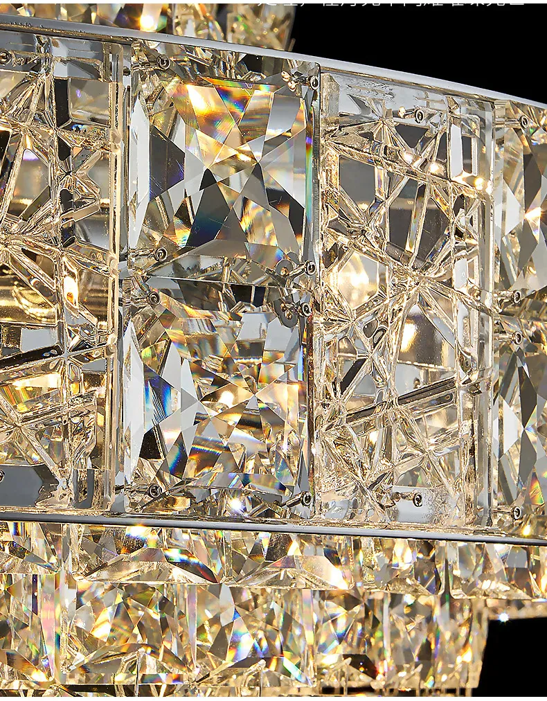 Lustre De Salon Luxe en Verre