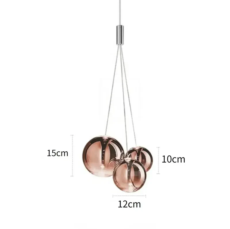 Lustre Ballons en Verre