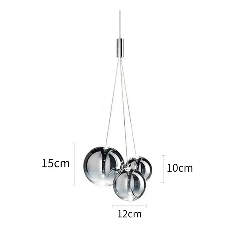 Lustre Ballons en Verre
