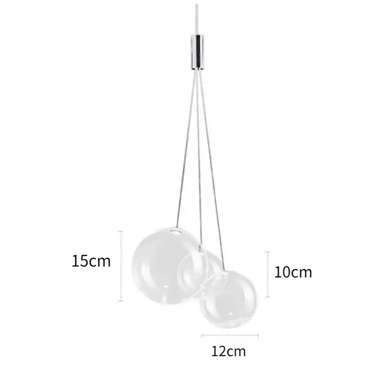 Lustre Ballons en Verre