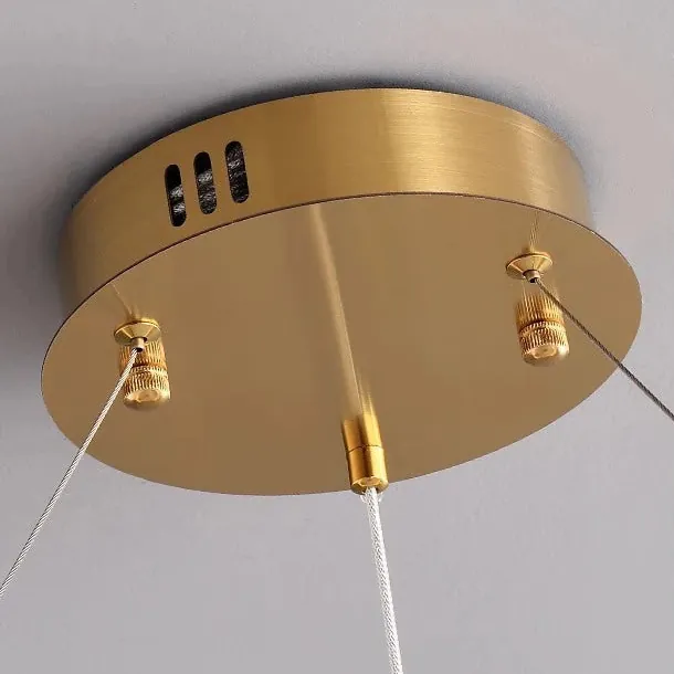 Lustre Suspension Blanc Rond Haut Plafond