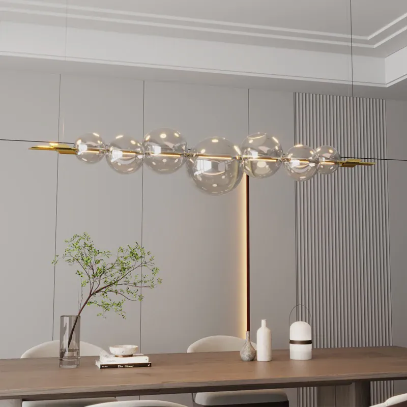 Lustre de Bar Bulles de Verre