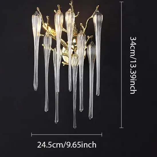 Lampe murale Verre Glacé