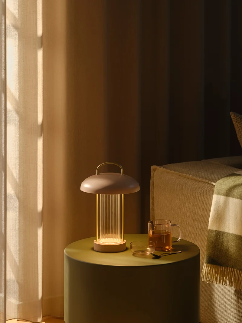 Mirano portable | Bordlampe | Støvet rosa