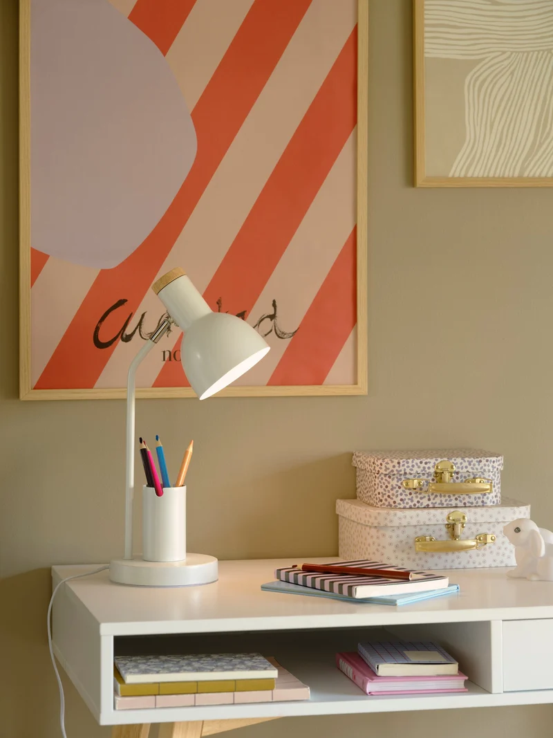 Devone | Bordlampe | Hvid
