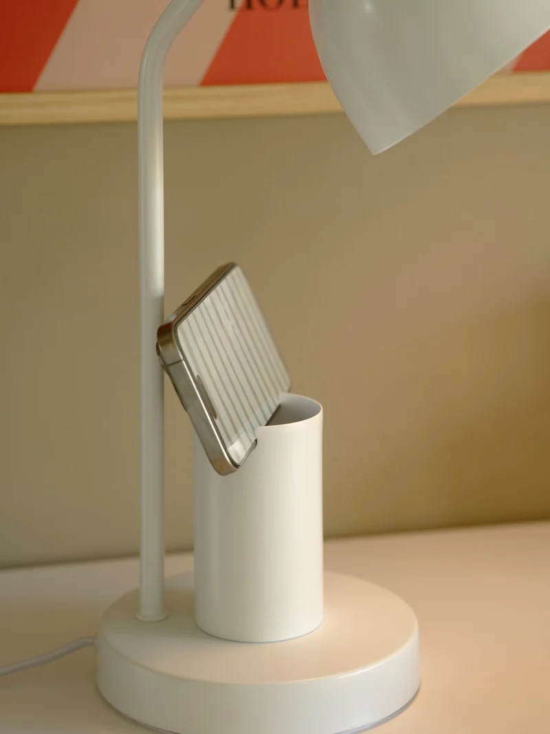 Devone | Bordlampe | Hvid