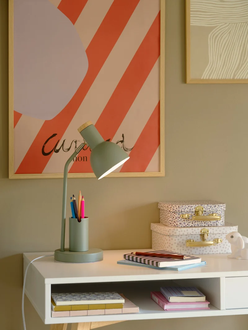 Devone | Bordlampe | Støvet grøn