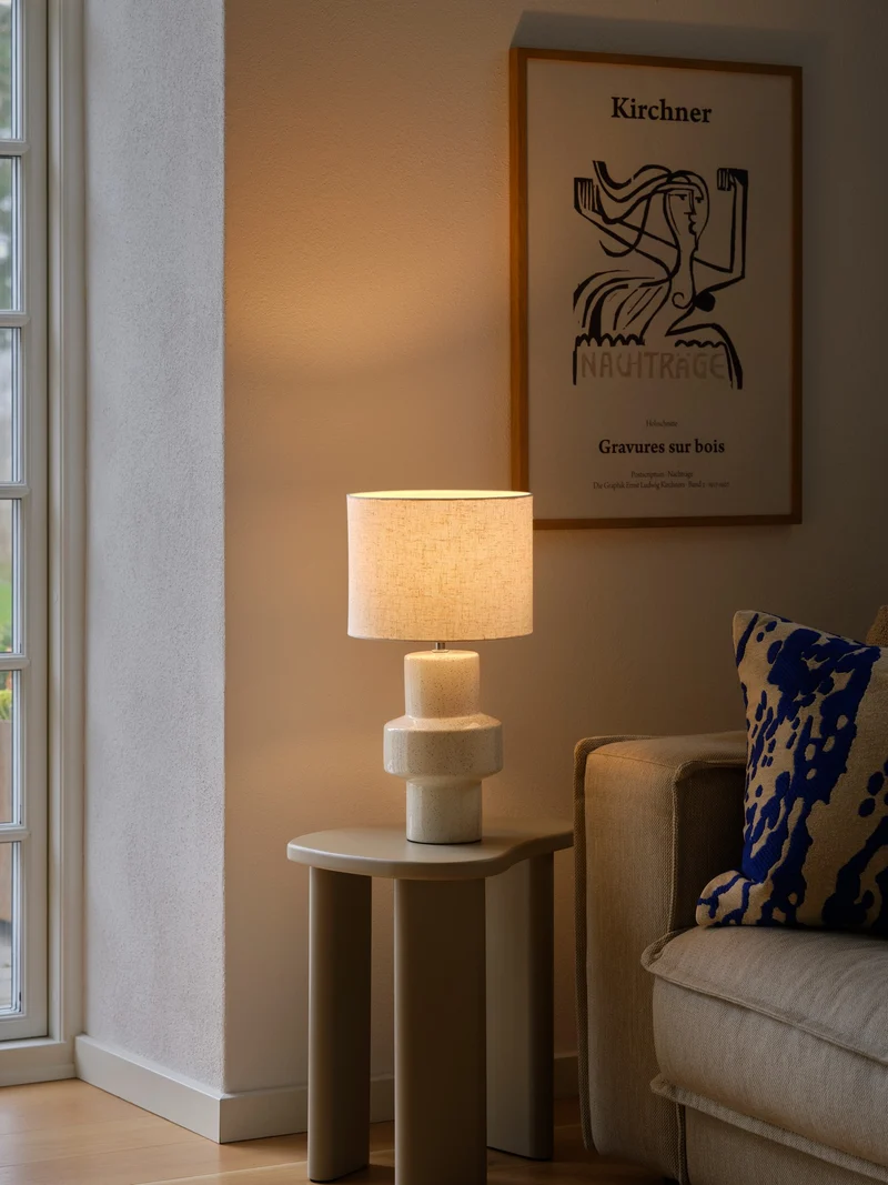 Dugan | Bordlampe | Beige