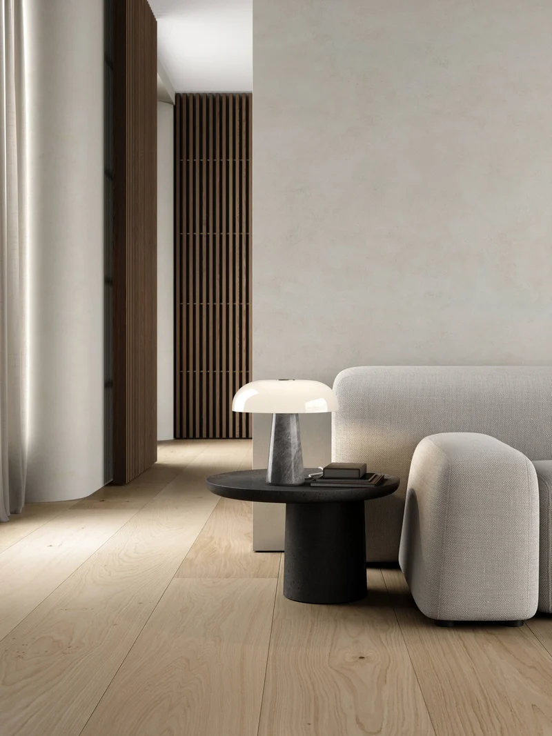 Glossy Bordlampe Grå - Design For The People