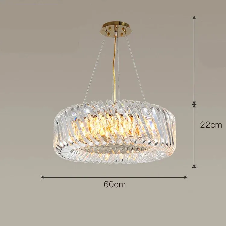 Lustre Moderne en Verre pour Séjour