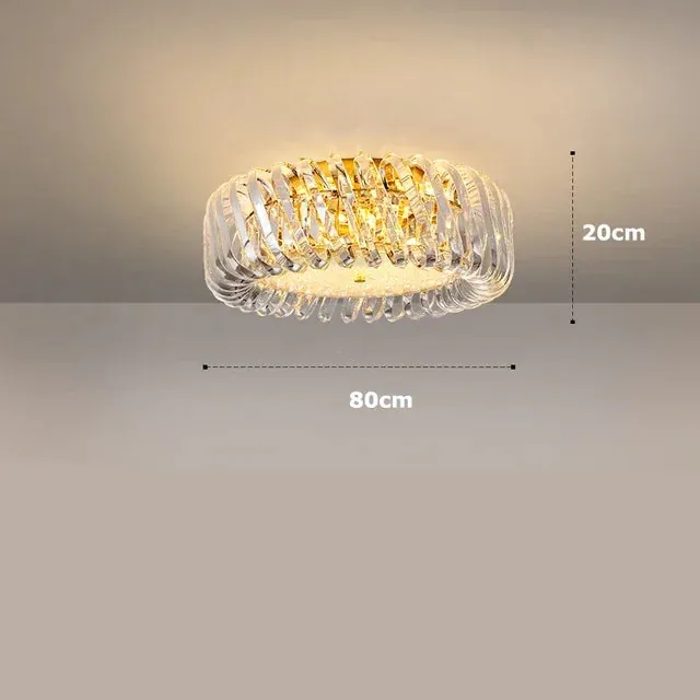 Lustre Moderne en Verre pour Séjour