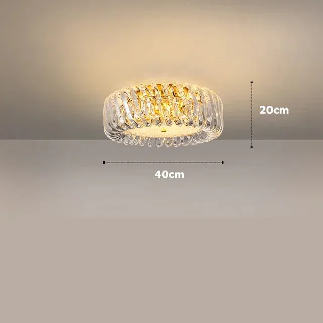 Lustre Moderne en Verre pour Séjour