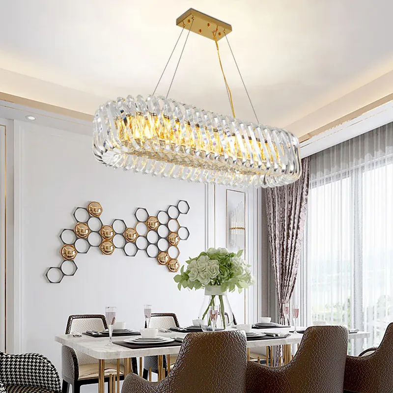 Lustre Moderne en Verre pour Séjour