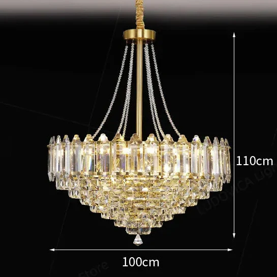 Lustre en Verre Style Luxe 1M