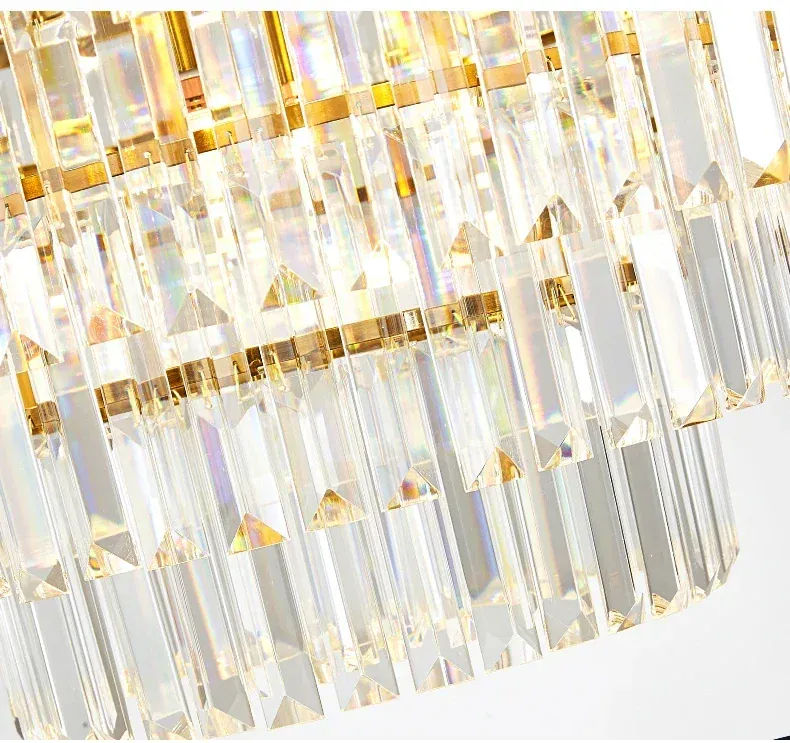 Grand Lustre Moderne en Verre pour Salon