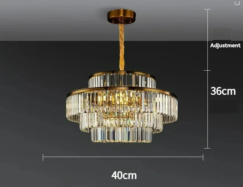 Grand Lustre Moderne en Verre pour Salon
