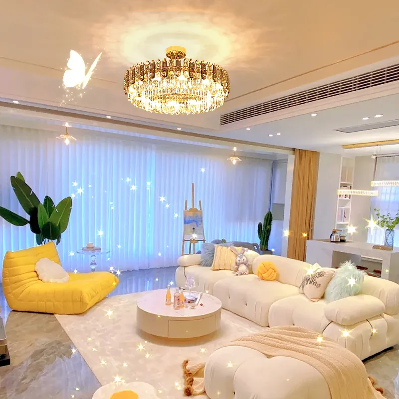 Lustre Moderne Design Italien Dimmable en Verre
