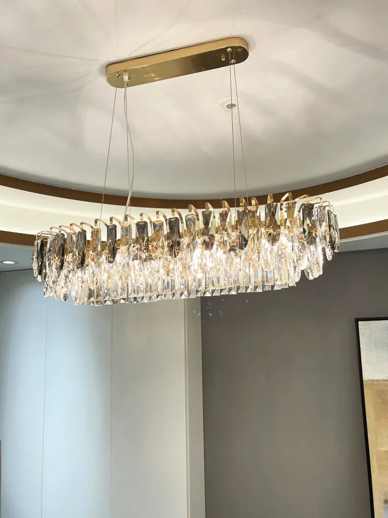 Lustre Moderne Design Italien Dimmable en Verre