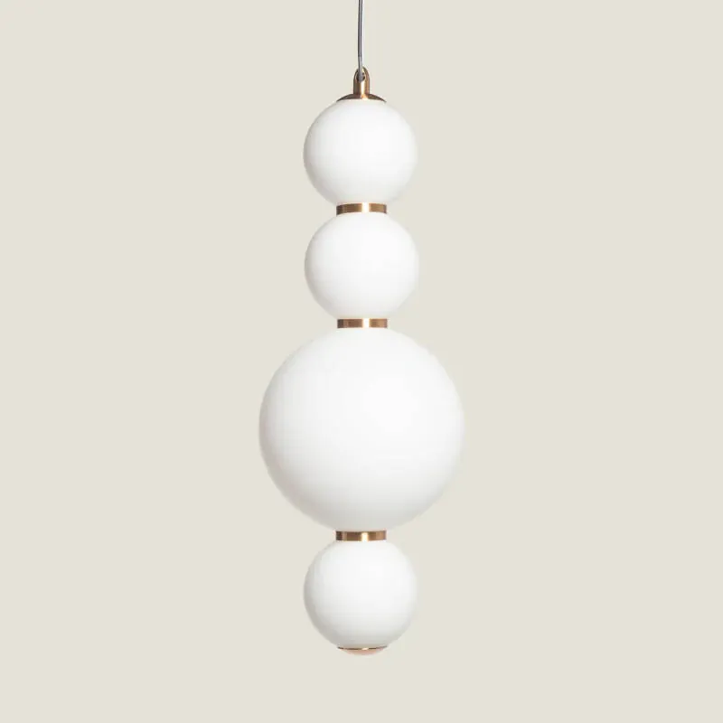 Suspension Blanc Et DorÃ©