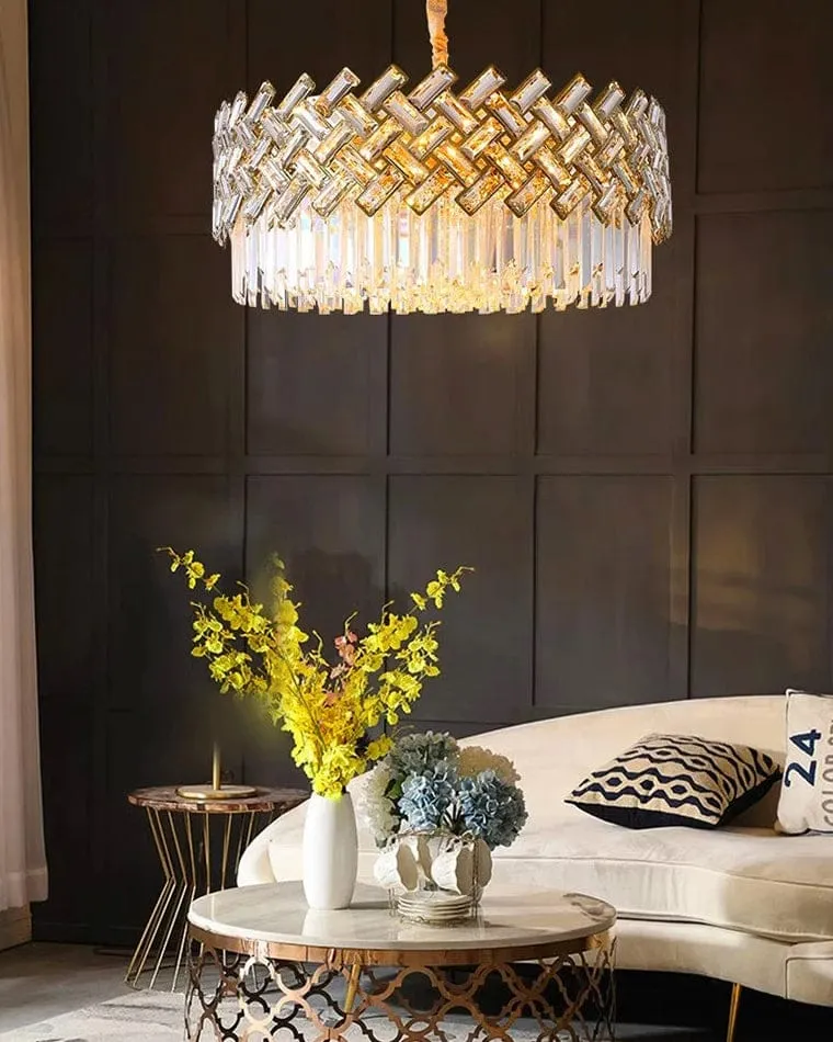 Lustre LED Suspendu en Verre