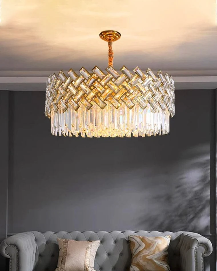 Lustre LED Suspendu en Verre