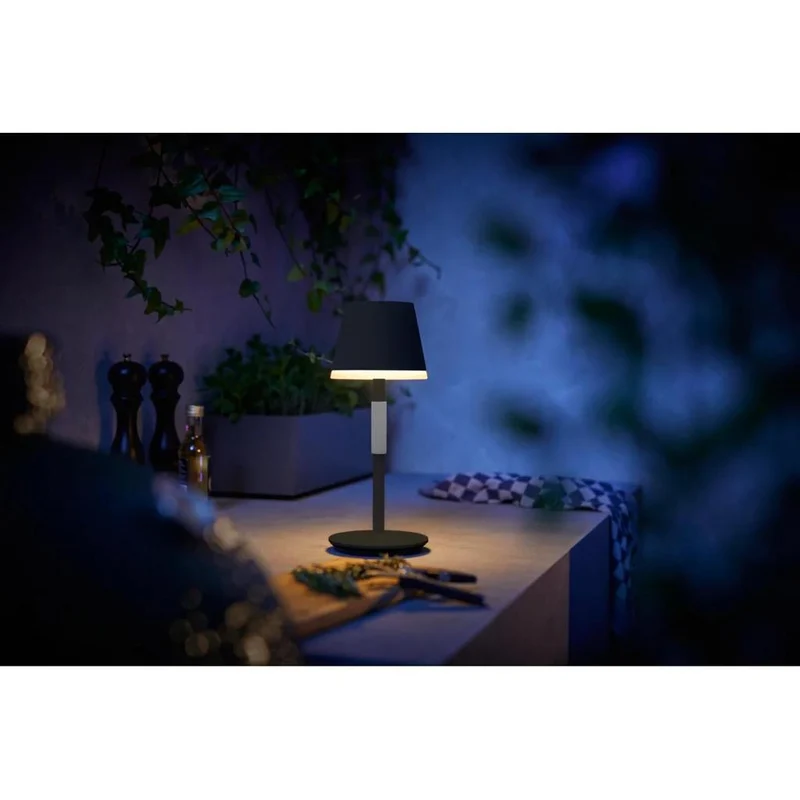 PHILIPS HUE PORTABLE SORT BORDLAMPE 929003128501