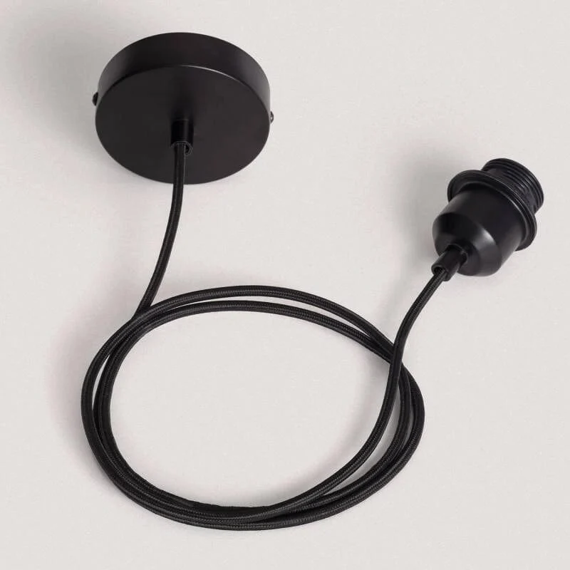 Suspension Rotin Scandinave