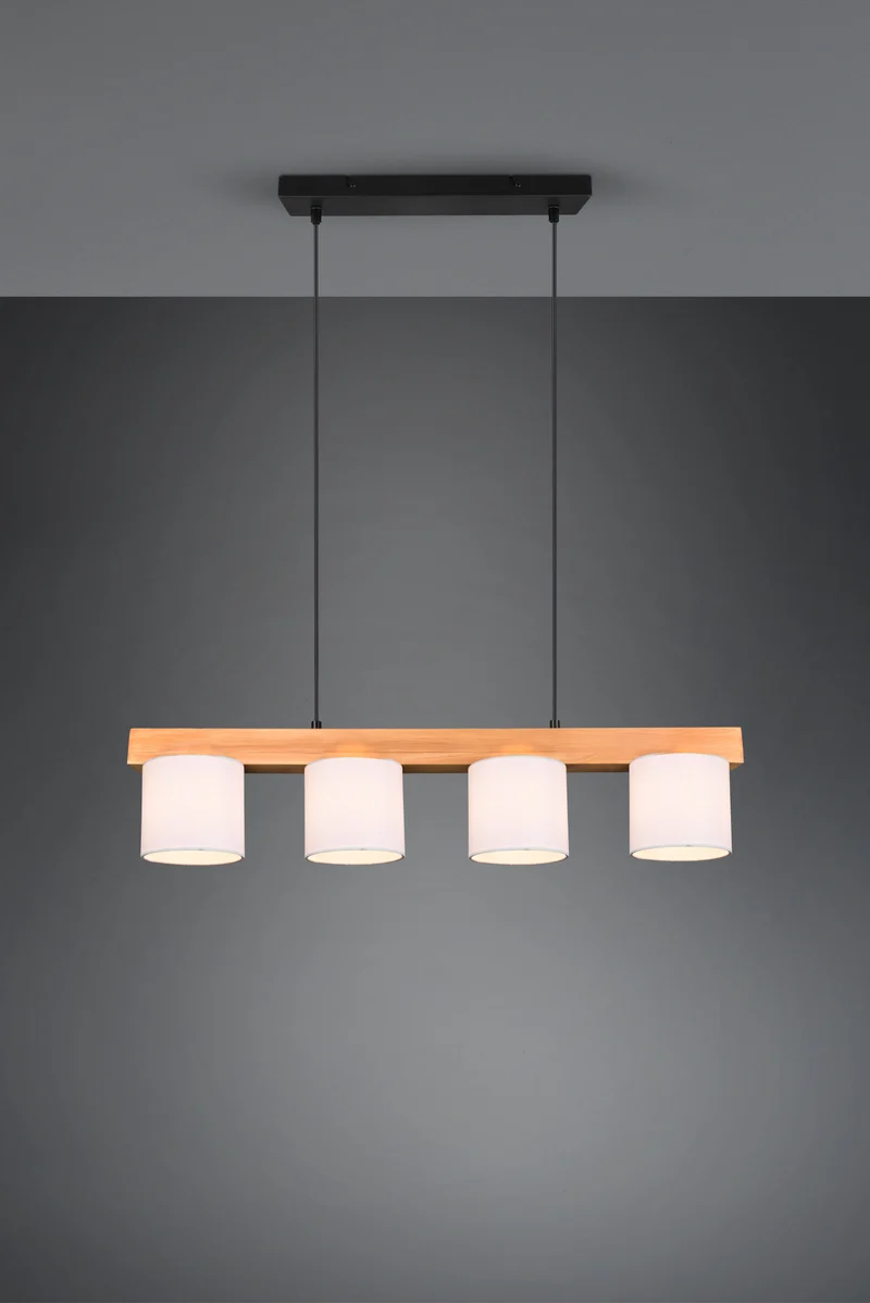 Suspension Luminaire Bois Blanc