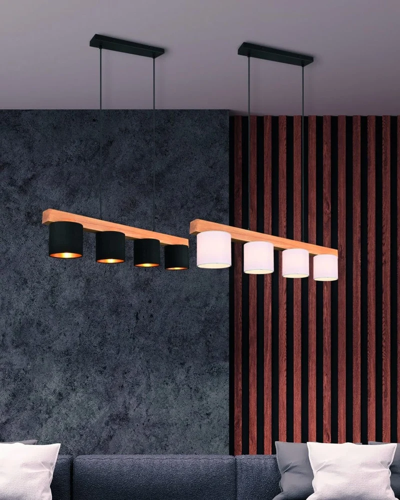 Suspension Luminaire Bois Blanc