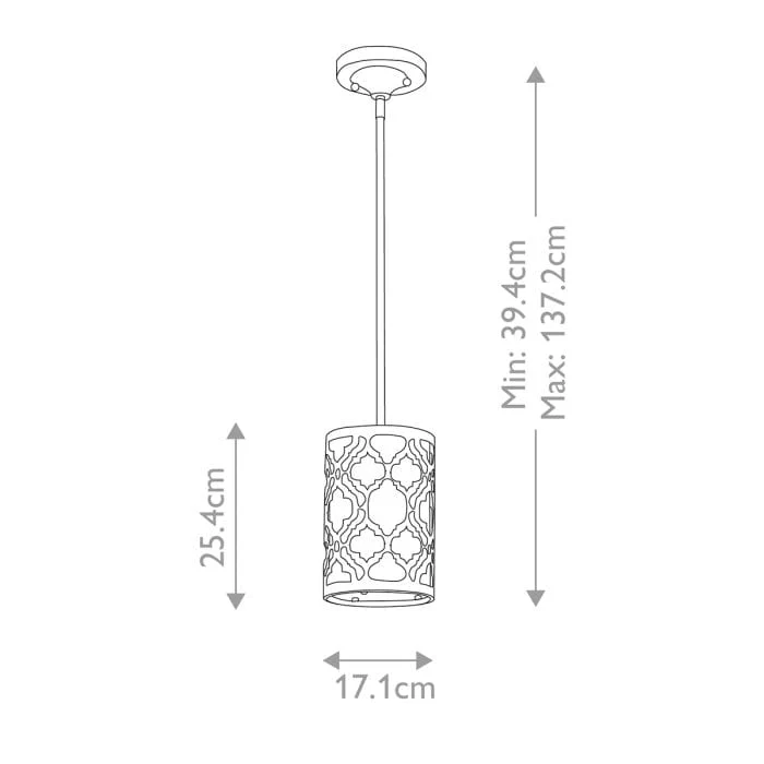 Suspension Vintage Laiton