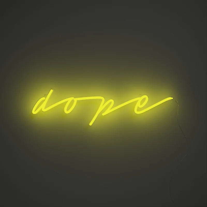 Dope, signe en néon LED