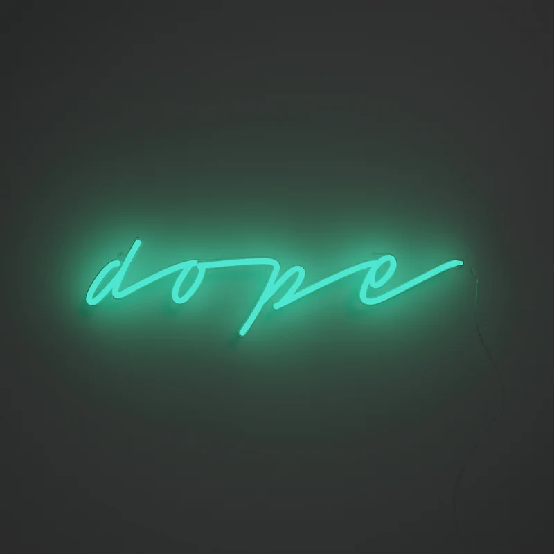 Dope, signe en néon LED