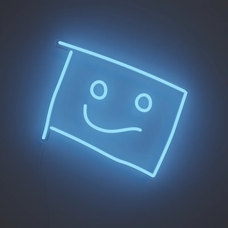 Hip to Be Square, signe en néon LED