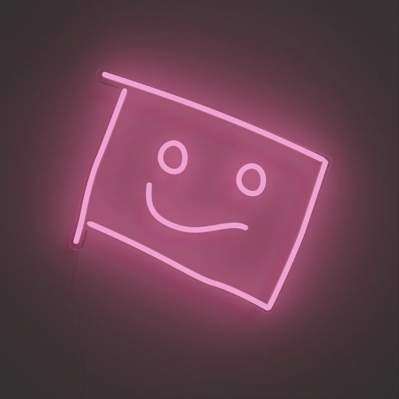 Hip to Be Square, signe en néon LED