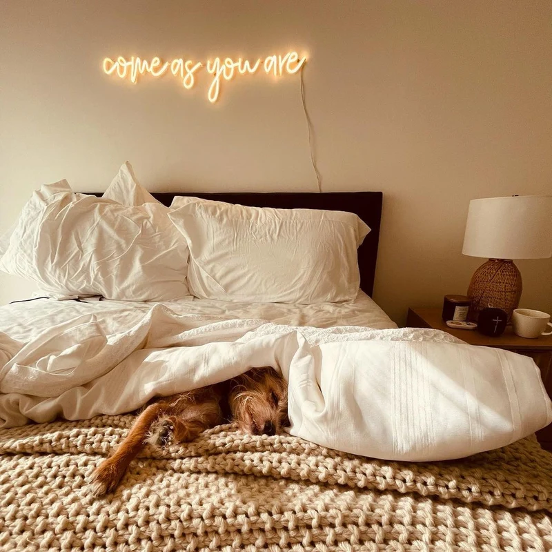 Come As You Are, signe en néon LED