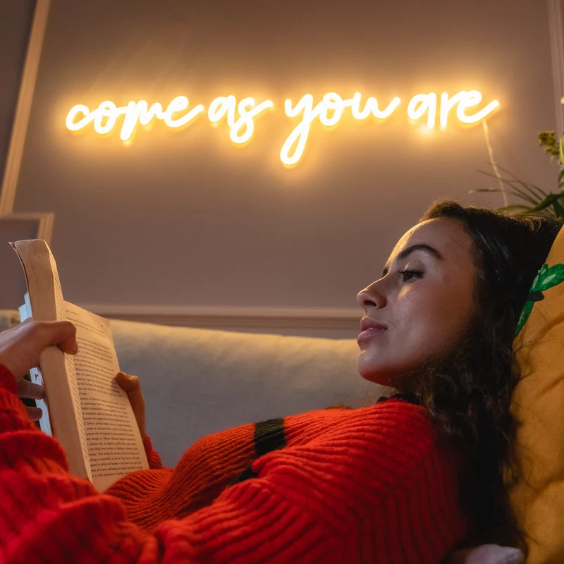 Come As You Are, signe en néon LED