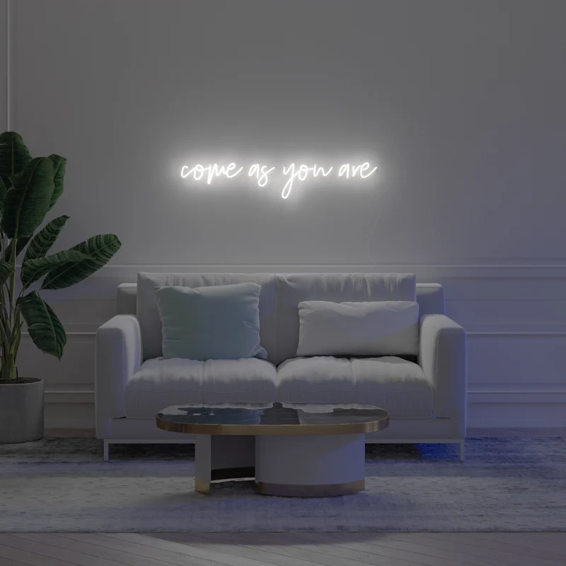 Come As You Are, signe en néon LED