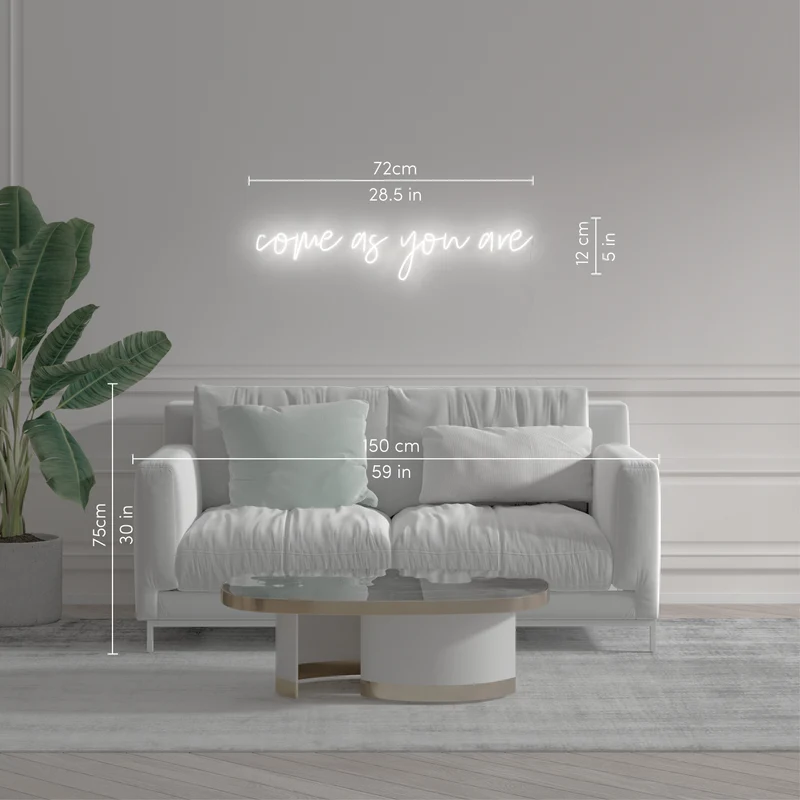 Come As You Are, signe en néon LED