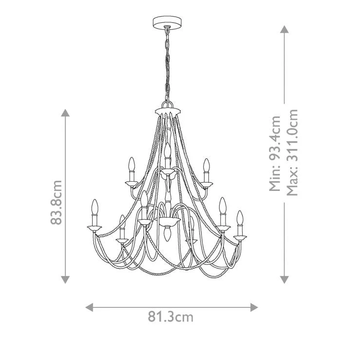 Chandelier Blanc Salon