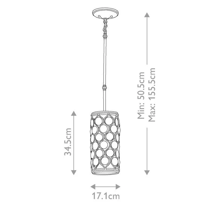 Suspension Lumineuse Cristal
