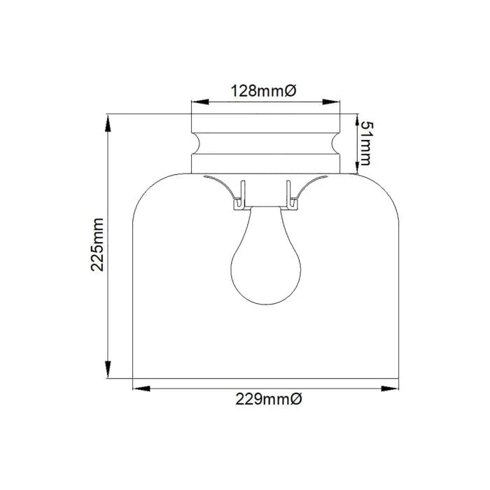 Petite Lampe Plafond Verre